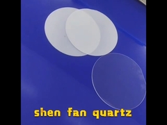 Chiaro piatto del quarzo fuso di punto che lucida finestra trasparente nessuna bolla di aria