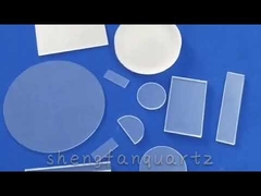 Lastra di vetro al quarzo da 0,3 mm, substrato di vetro al quarzo trasparente con elevata purezza