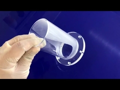 Flangia per tubo in quarzo trasparente di grosso diametro per tubazioni chimiche