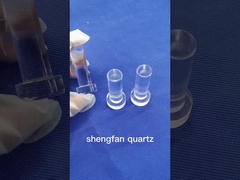 Bocca per giunto smerigliato trasparente per provetta al quarzo puro con resistenza agli alcali per laboratorio