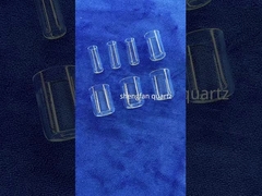 Tubo di prova a quarzo trasparente lunga durata con sigillo di fermo di macinatura a quarzo