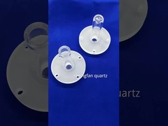 Tubo di riscaldamento di quarzo resistente a pressione personalizzata tubo di quarzo trasparente alto flangia sigillata a vuoto