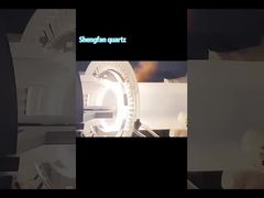 Flangia in quarzo trasparente personalizzata, resistente alle alte temperature e alla corrosione