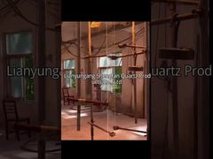 Visualizzazione del disco in quarzo trasparente trasparente per vetri spia, resistenza alle alte temperature, dimostrazione