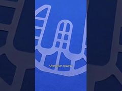 Visualizza la lastra di vetro al quarzo termostabile di forma quadrata per la demo dei semiconduttori