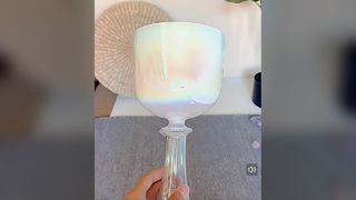 Campana tibetana in cristallo per la guarigione dei chakra