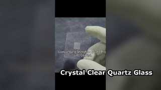 Lastra di vetro al quarzo di silice fusa personalizzata CNC ad alta trasmissione