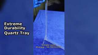 Vassoio in vetro al quarzo resistente alle alte temperature e alla corrosione