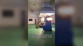Tubo per forno al quarzo di grandi dimensioni in vetro al quarzo