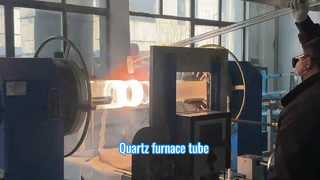 Tubi di vetro al quarzo fuso di grande diametro resistenti alle alte temperature fabbricati in fabbrica